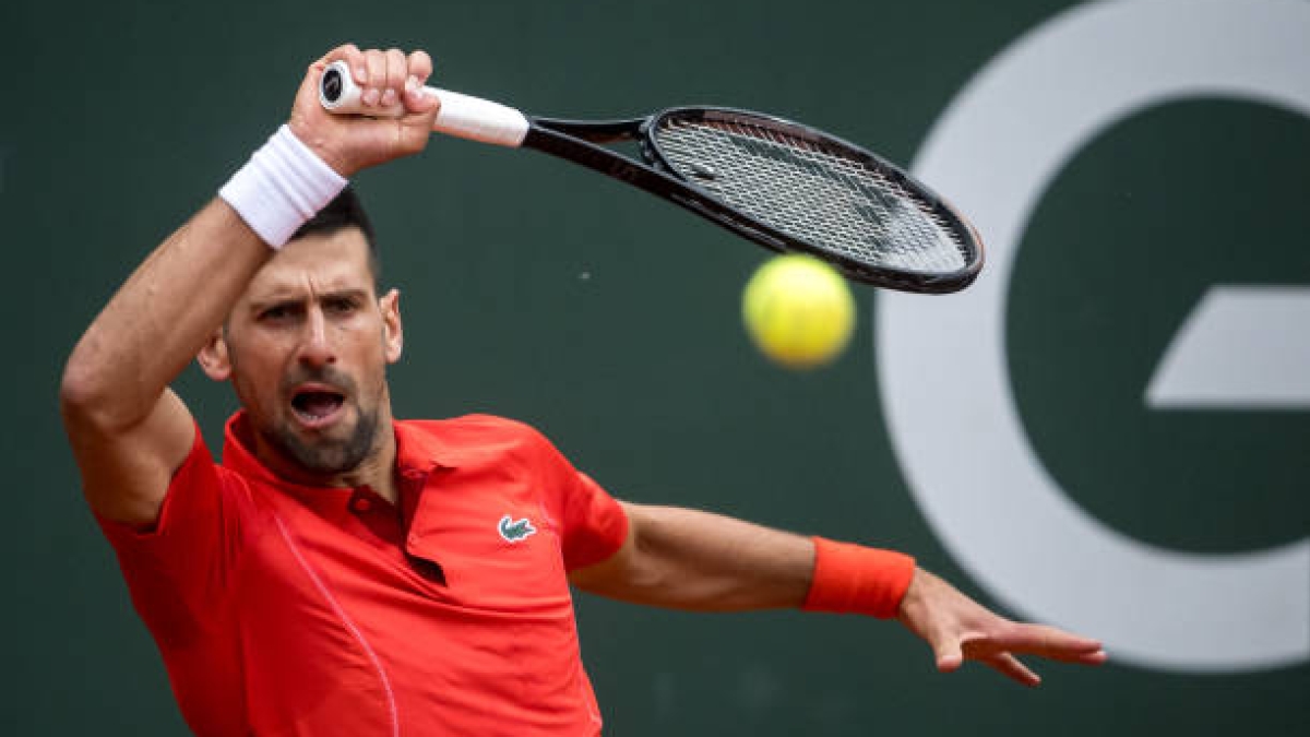 Novak Djokovic, en Ginebra. Foto: gettyimages