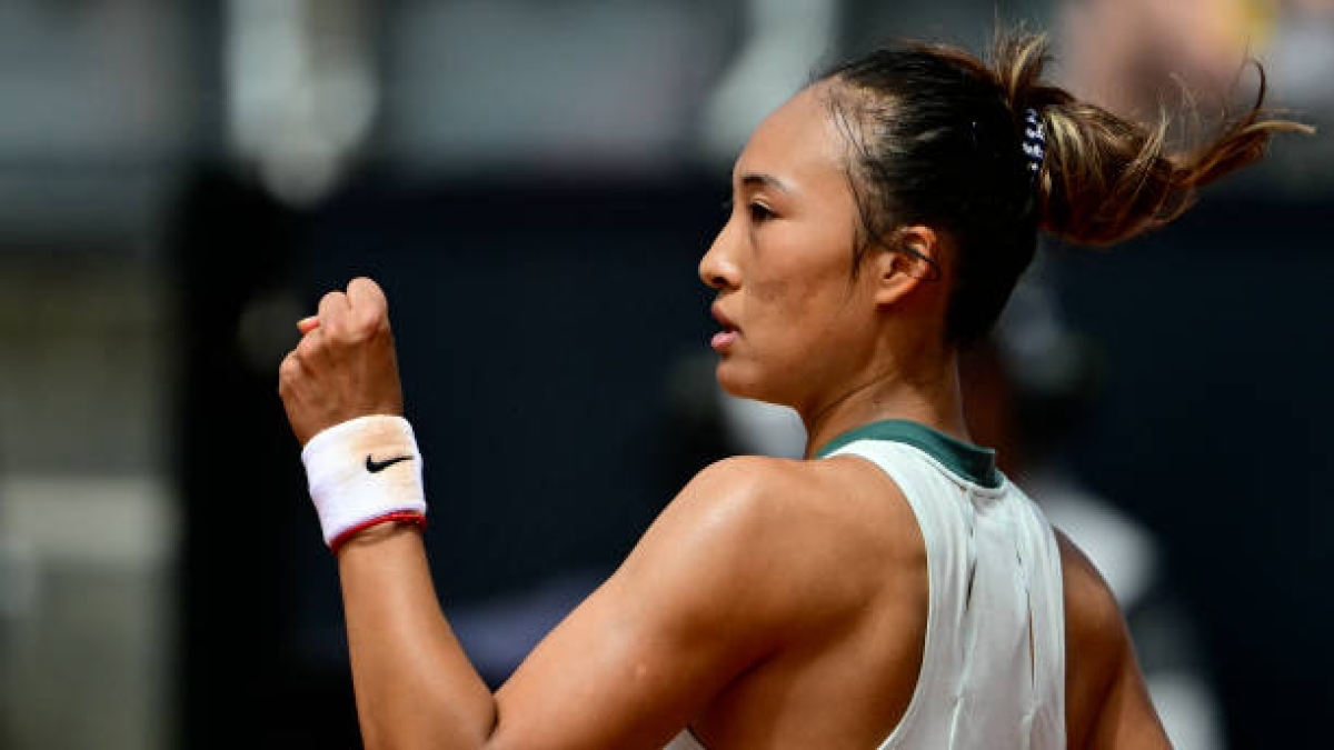 Qinwen Zheng, en Roma. Foto: gettyimages
