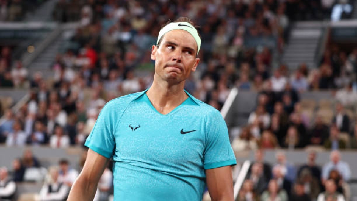 Rafael Nadal, en Roland Garros 2024. Foto: gettyimages
