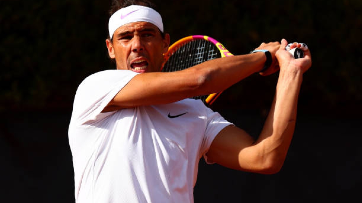 Rafael Nadal en el ATP Roma 2024. Foto: Getty