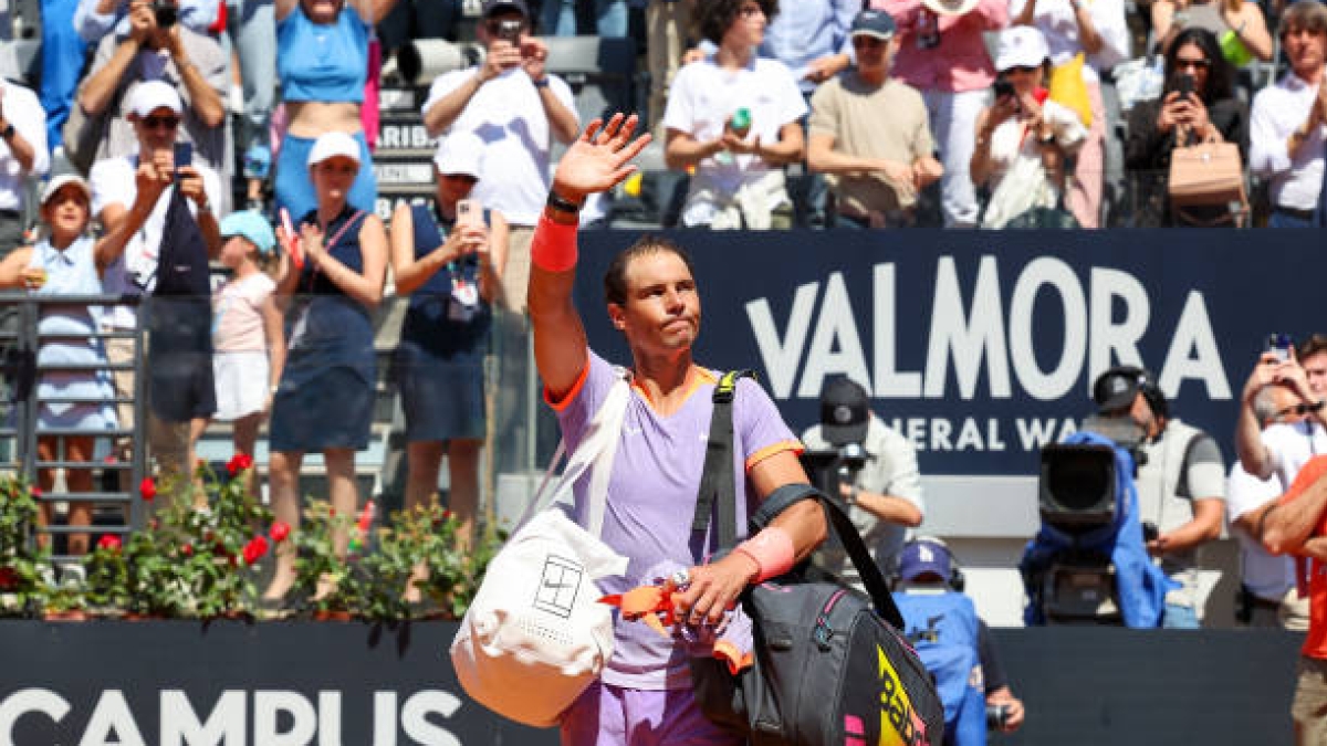 Rafa Nadal en el ATP Roma 2024. Foto: Getty