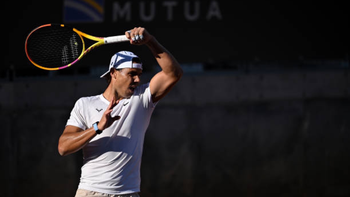 Nadal, entrenamientos en Roma. Foto: gettyimages
