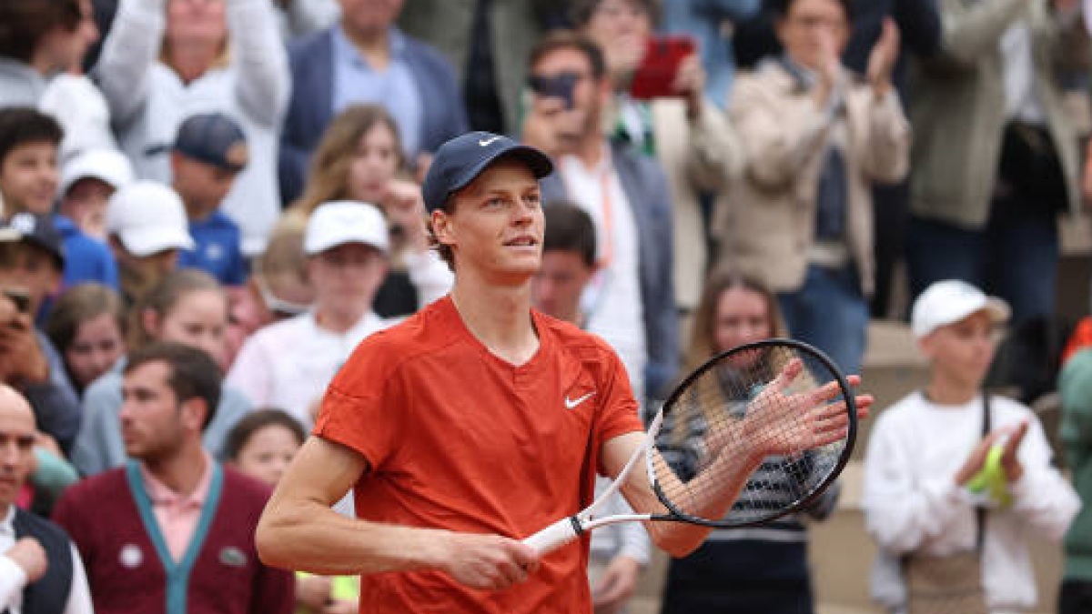 Jannik Sinner en Roland Garros 2024. Foto: getty