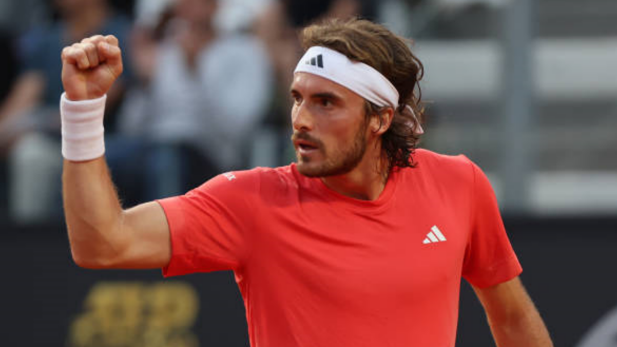 Stefanos Tsitsipas en el ATP de Roma 2024. Foto: getty