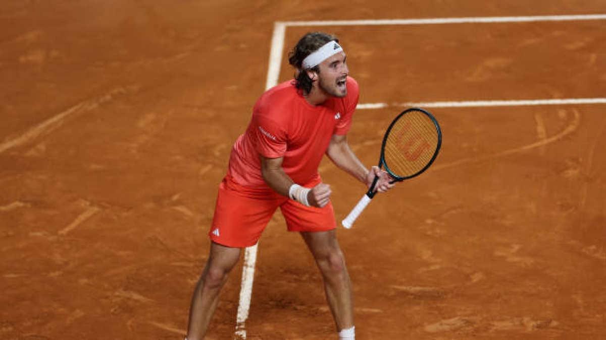 Stefanos Tsitsipas, negatividad en Roma. Foto: gettyimages