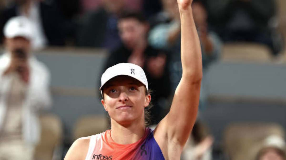 Iga Swiatek en Roland Garros 2024. Foto: getty