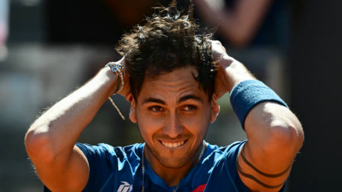Alejandro Tabilo en el ATP de Roma 2024. Foto: getty