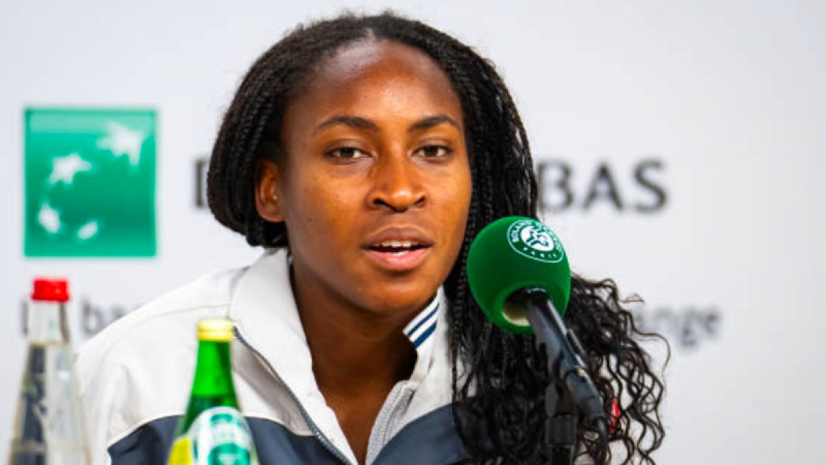Coco Gauff en rueda de prensa. Fuente: Getty