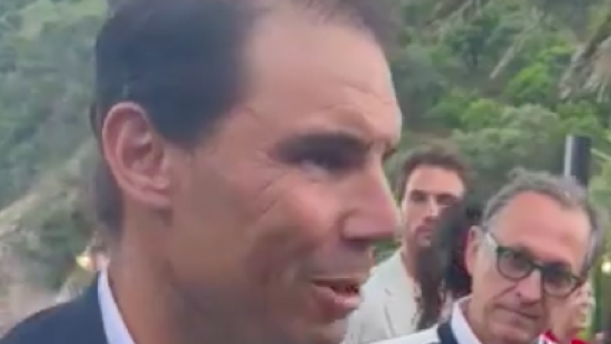Rafa Nadal hablando con los medios. Fuente: Mundo Deportivo