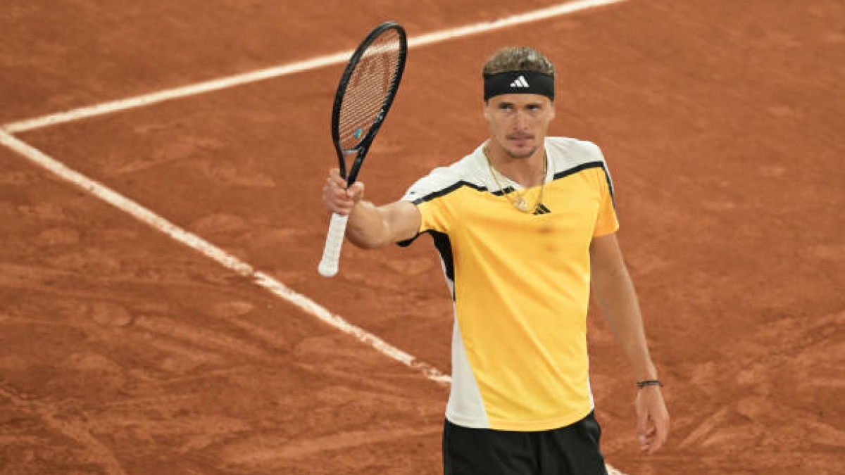 Alexander Zverev, en Roland Garros 2024. Foto: gettyimages