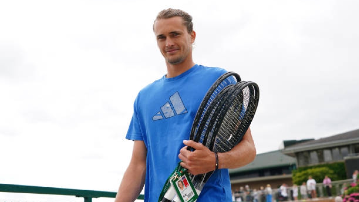 Alexander Zverev en Wimbledon 2024. Foto: Getty