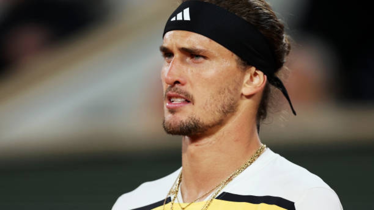 Alexander Zverev en Roland Garros 2024. Foto: Getty