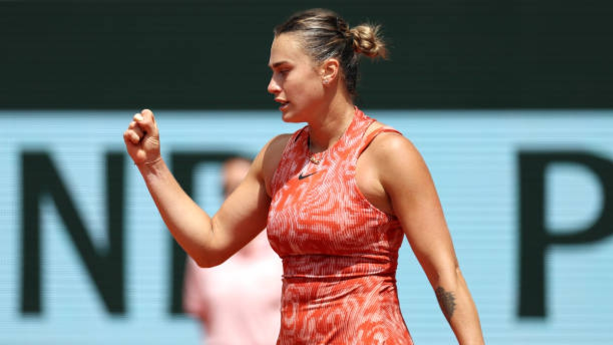 Aryna Sabalenka, en Roland Garros 2024. Foto: gettyimages