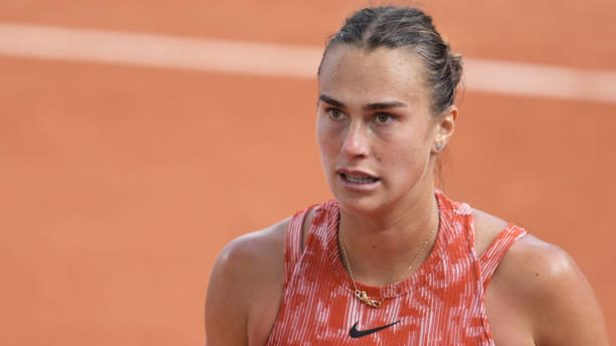 Aryna Sabalenka en Roland Garros 2024. Foto: Getty