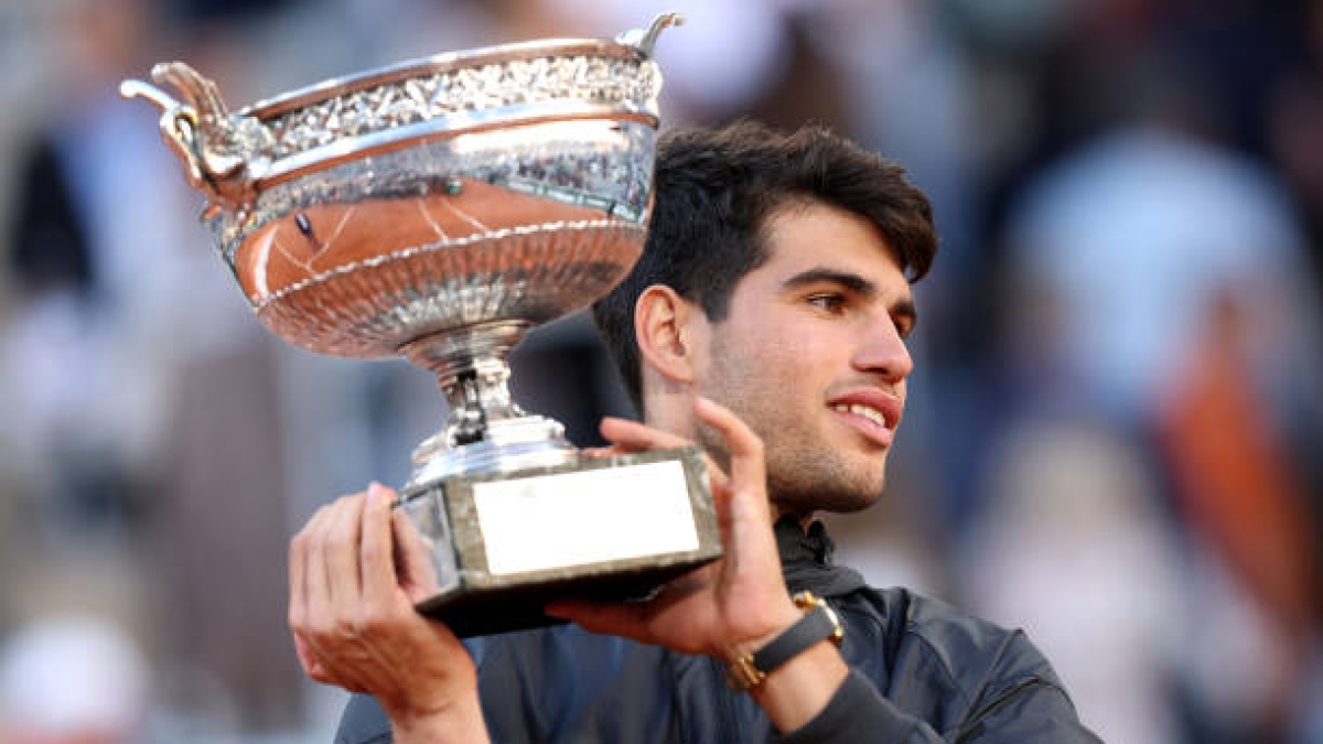 Carlos Alcaraz, campeón de Roland Garros 2024. Foto: Getty