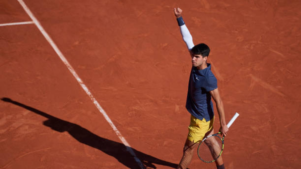 Carlos Alcaraz, joven en finales de Grand Slam. Foto: gettyimages