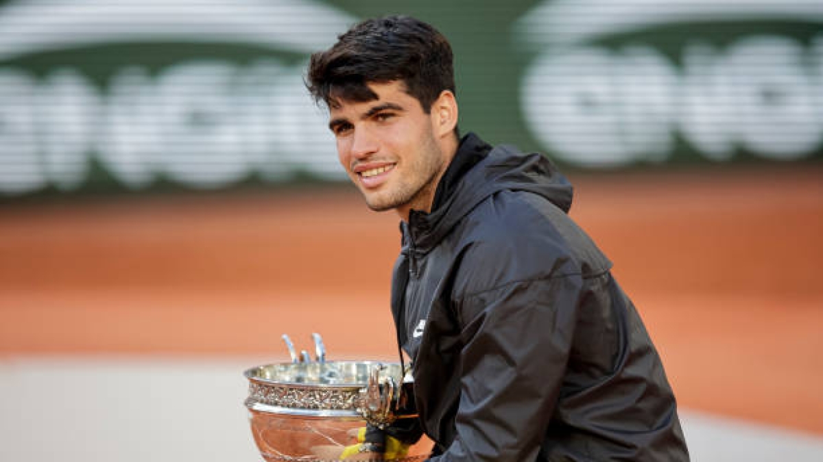 Carlos Alcaraz, joven tercer título Grand Slam. Foto: gettyimages
