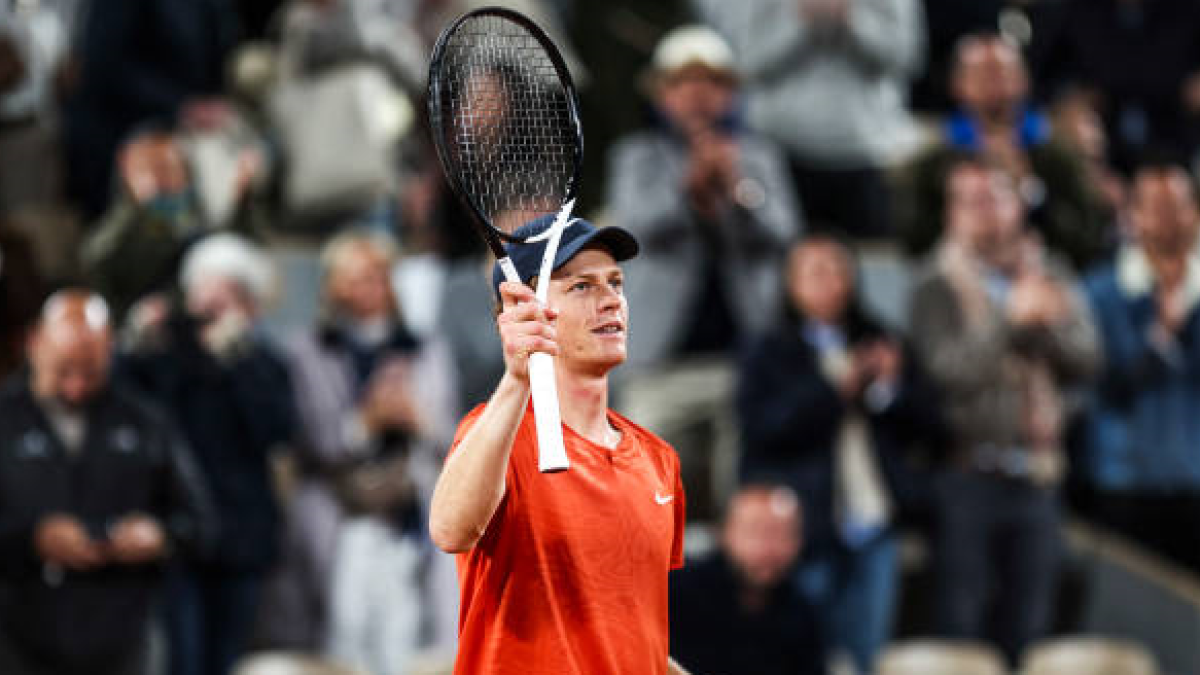 Jannik Sinner en Roland Garros 2024. Foto: getty