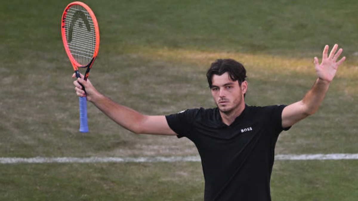 Taylor Fritz en el ATP de Eastbourne 2024. Foto: getty