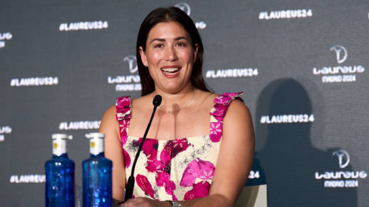 Garbiñe Mugurua en los Laureus World Sports Awards 2024. Foto: getty
