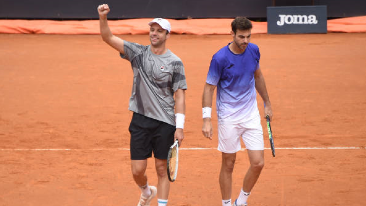 Horacio Zeballos y Marcel Granollers en Roland Garros 2024. Foto: getty