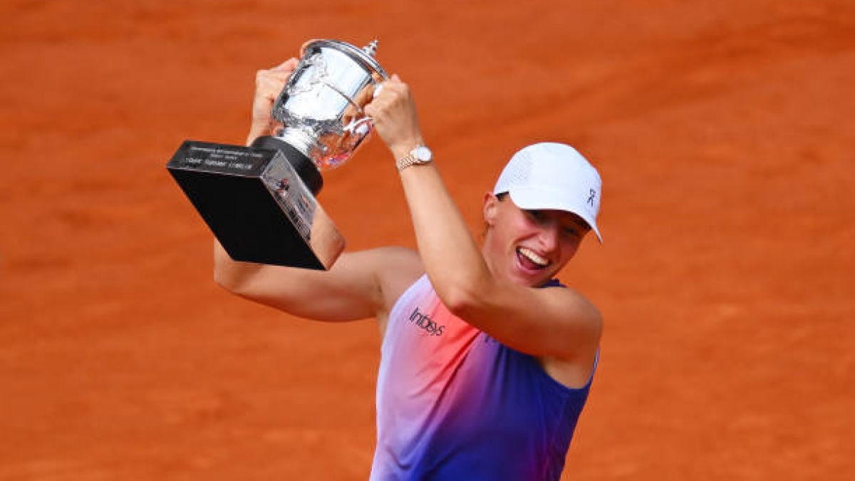 Iga Swiatek en Roland Garros 2024. Foto: Getty
