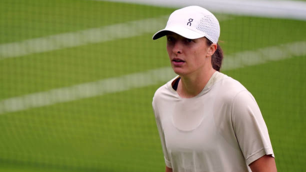 Iga Swiatek en Wimbledon 2024. Foto: Getty