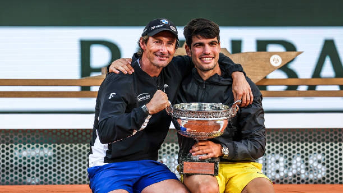 Juan Carlos Ferrero habla de Carlos Alcaraz. Foto: gettyimages