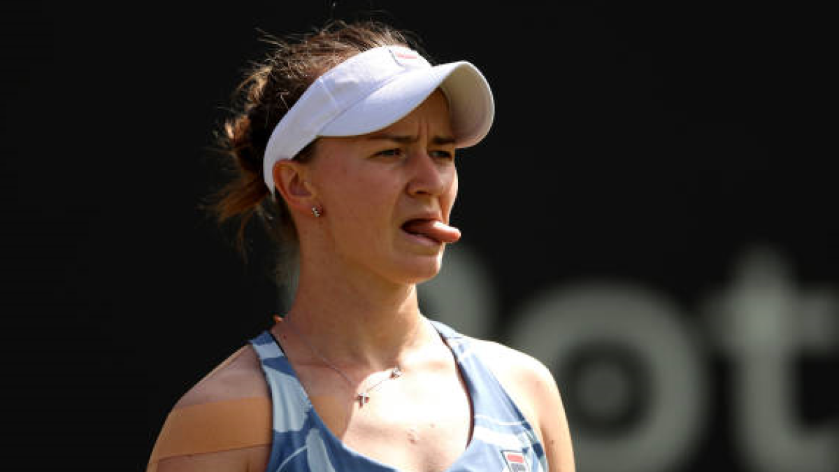 Barbora Krejcikova en el WTA de Birmingham 2024. Foto: getty