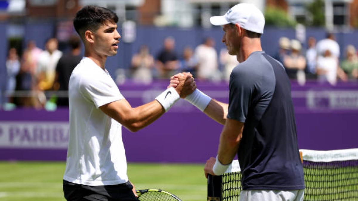 Andy Murray y Carlos Alcaraz.