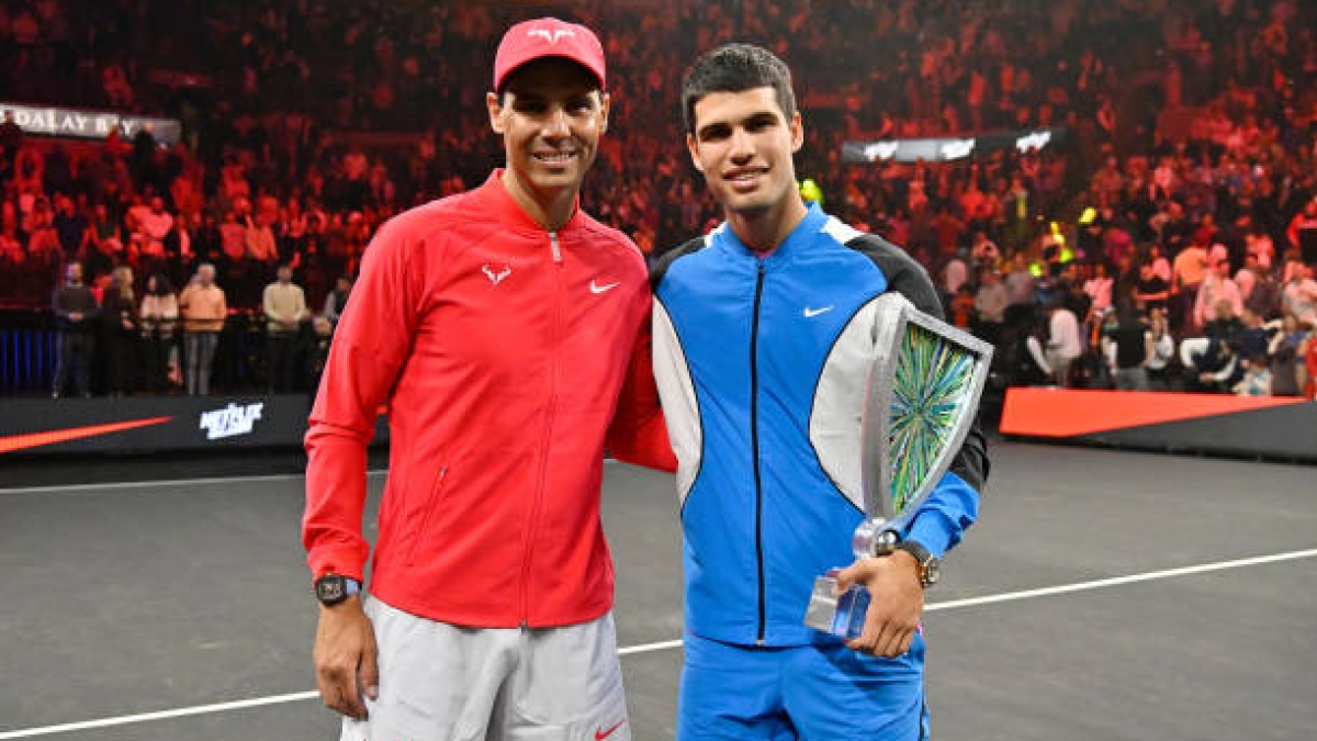 Rafael Nadal y Carlos Alcaraz.