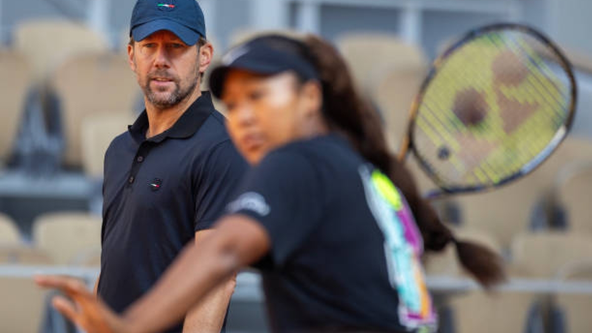 Wim Fisette y Naomi Osaka. Foto: Getty