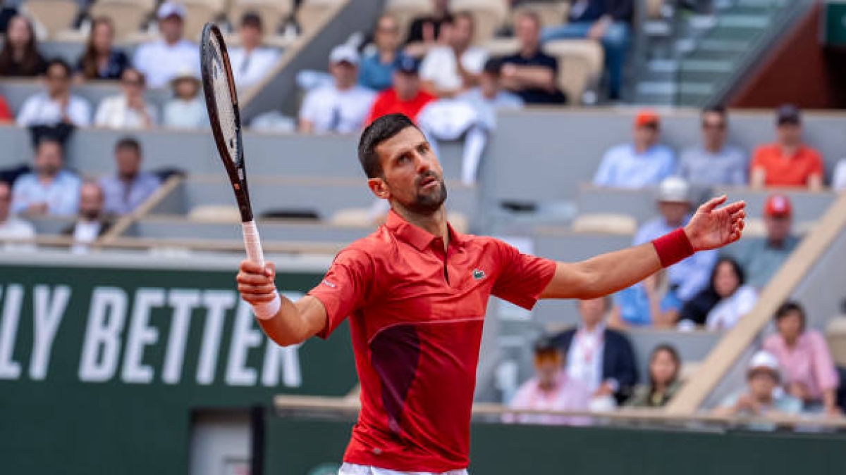Novak Djokovic, tiempo en pista en Roland Garros 2024. Foto: gettyimages