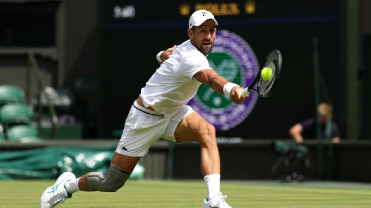 Novak Djokovic, en Wimbledon 2024. Foto: gettyimages