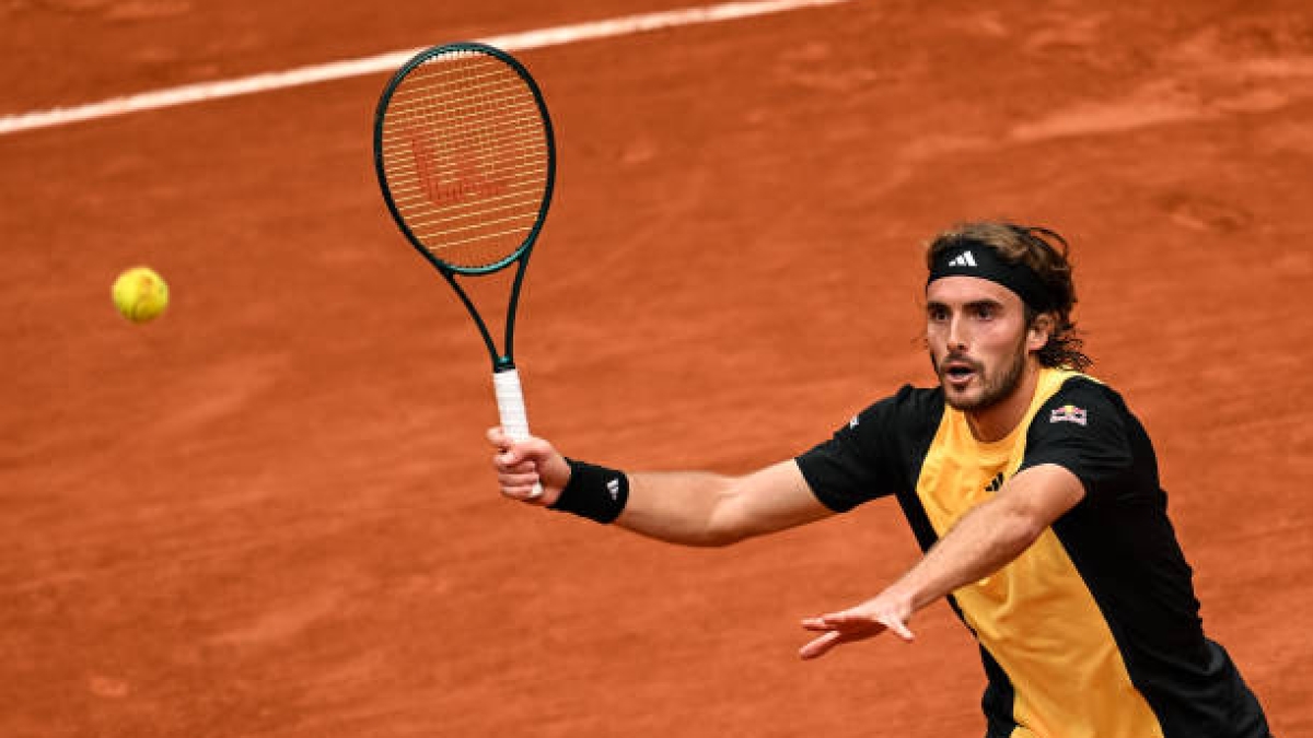 Stefanos Tsitsipas, en Roland Garros 2024. Foto: gettyimages