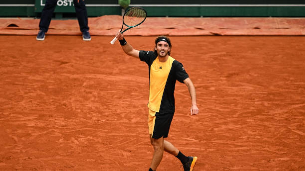 Stefanos Tsitsipas, en Roland Garros 2024. Foto: gettyimages