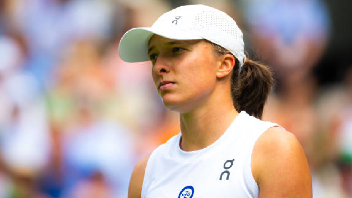 Iga Swiatek en Wimbledon 2023. Foto: getty