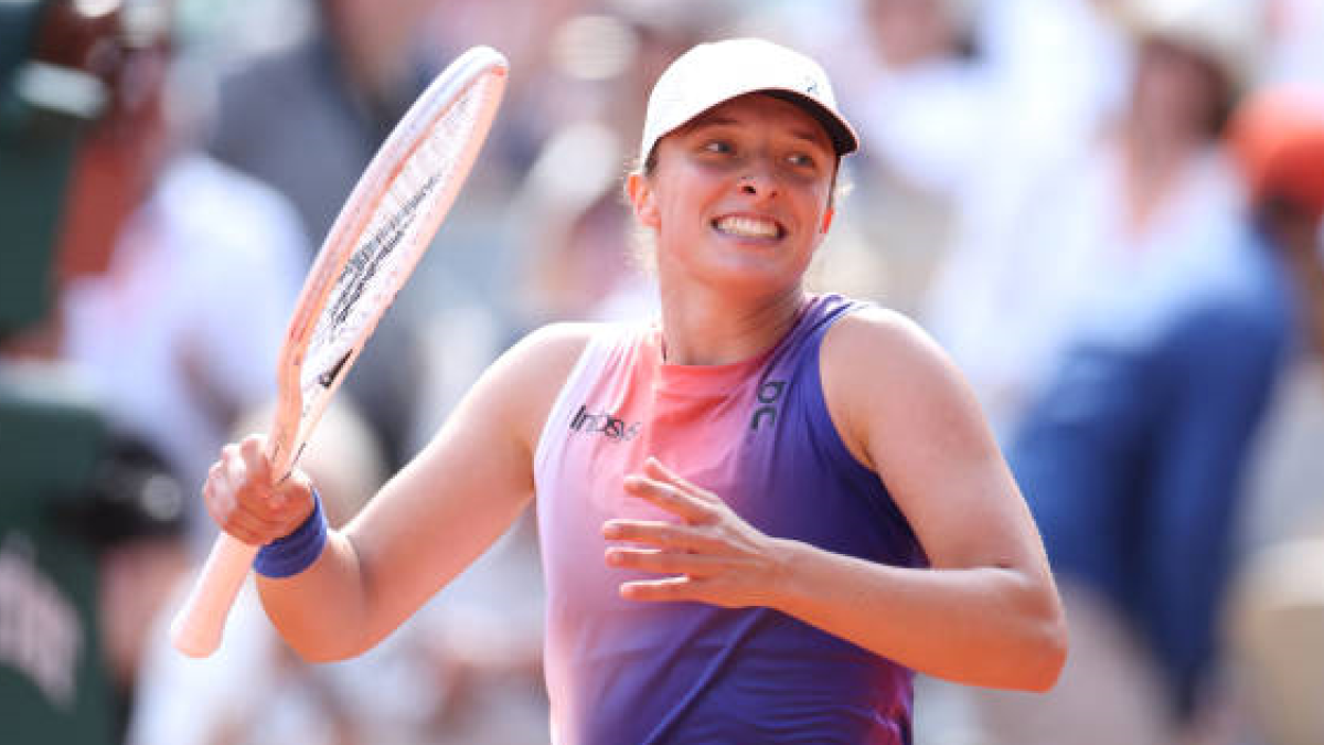 Iga Swiatek en Roland Garros 2024. Foto: getty