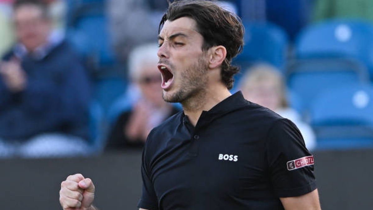 Taylor Fritz en el ATP Eastbourne 2024. Foto: Getty