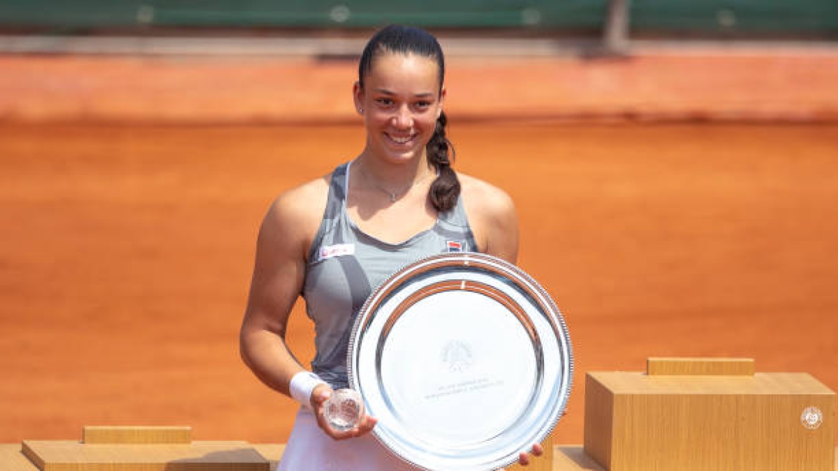Tereza Valentova, campeona junior en Roland Garros 2024. Foto: Getty