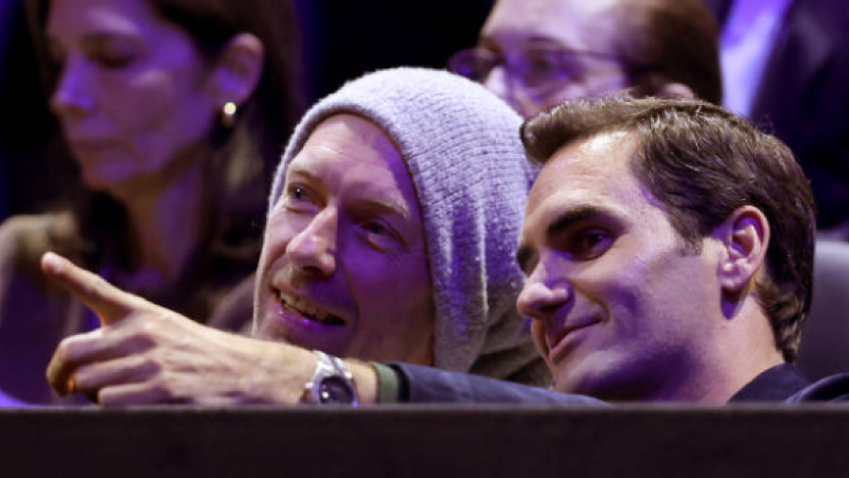Federer aparece en el concierto de Coldplay y le dedican una canción. Foto: Gettyimages
