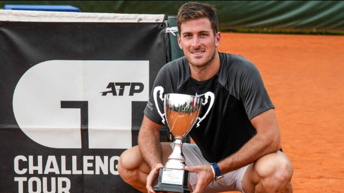 Federico Gómez, de entrenador en un club a ganar un Challenger con 27 años. Foto: ATP.com