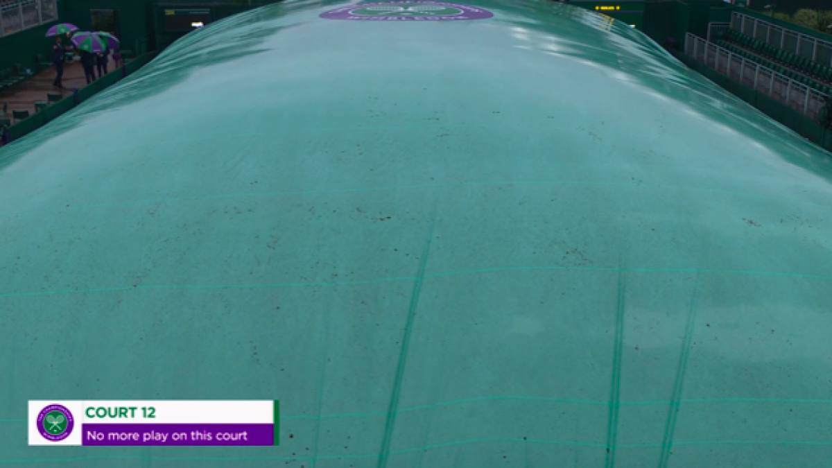 La lluvia cancela cuatro partidos masculinos de tercera ronda.