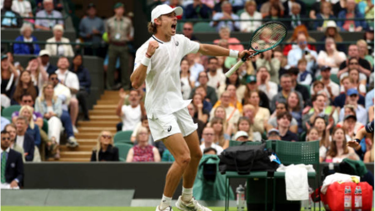 Un sólido De Miñaur sofoca la rebelión de Fils para meterse en cuartos. Foto: Gettyimages