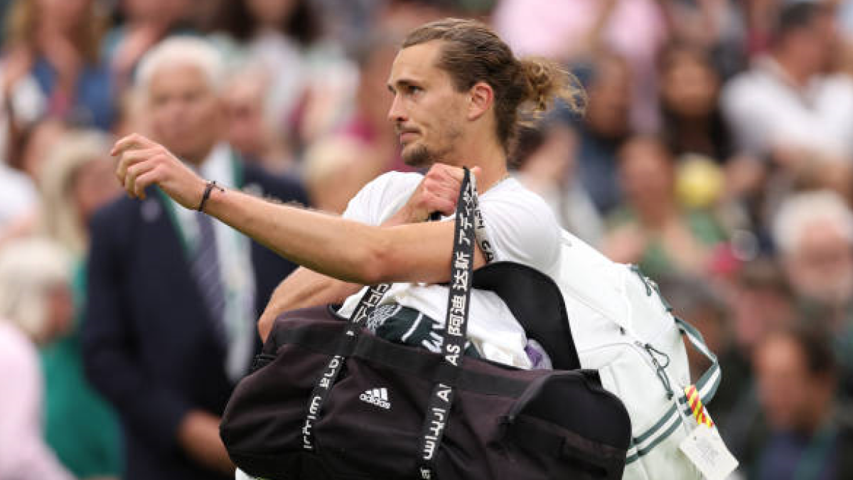 Alexander Zverev en Wimbledon 2024. Foto: getty