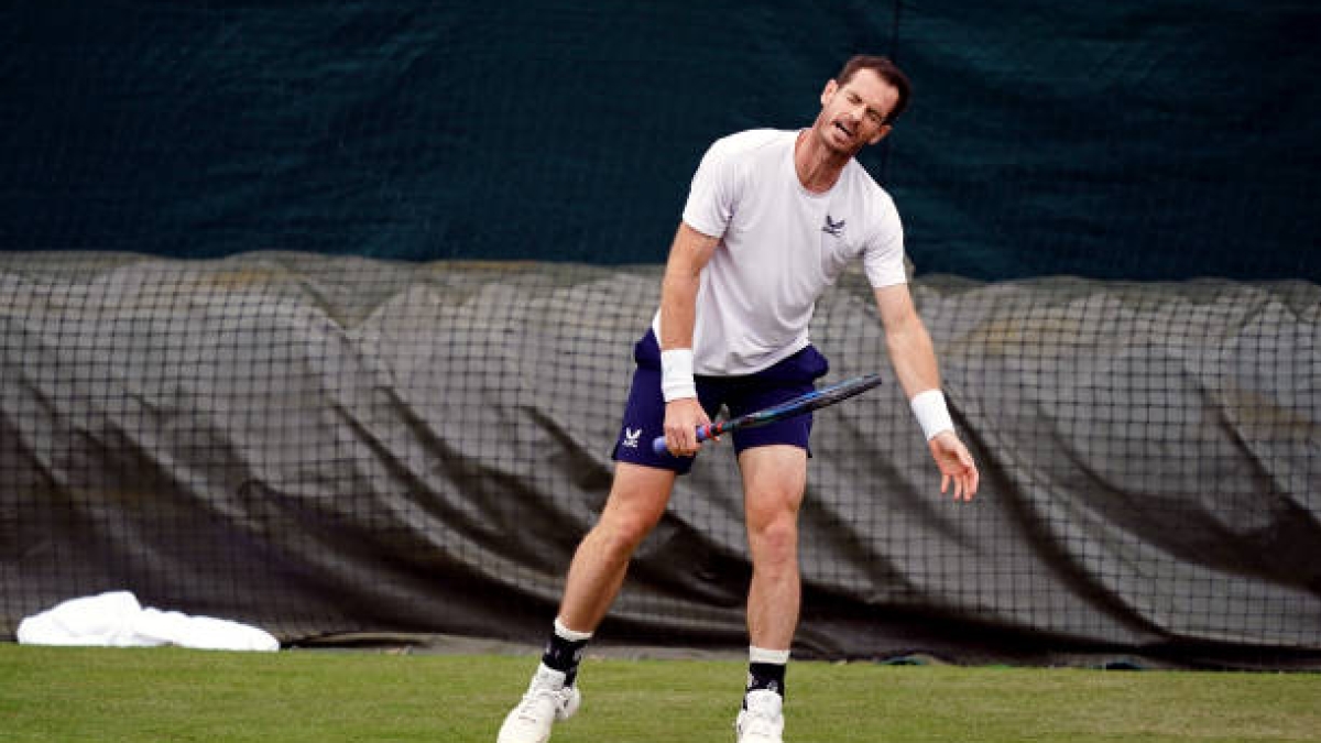Andy Murray en Wimbledon 2024. Foto: Getty