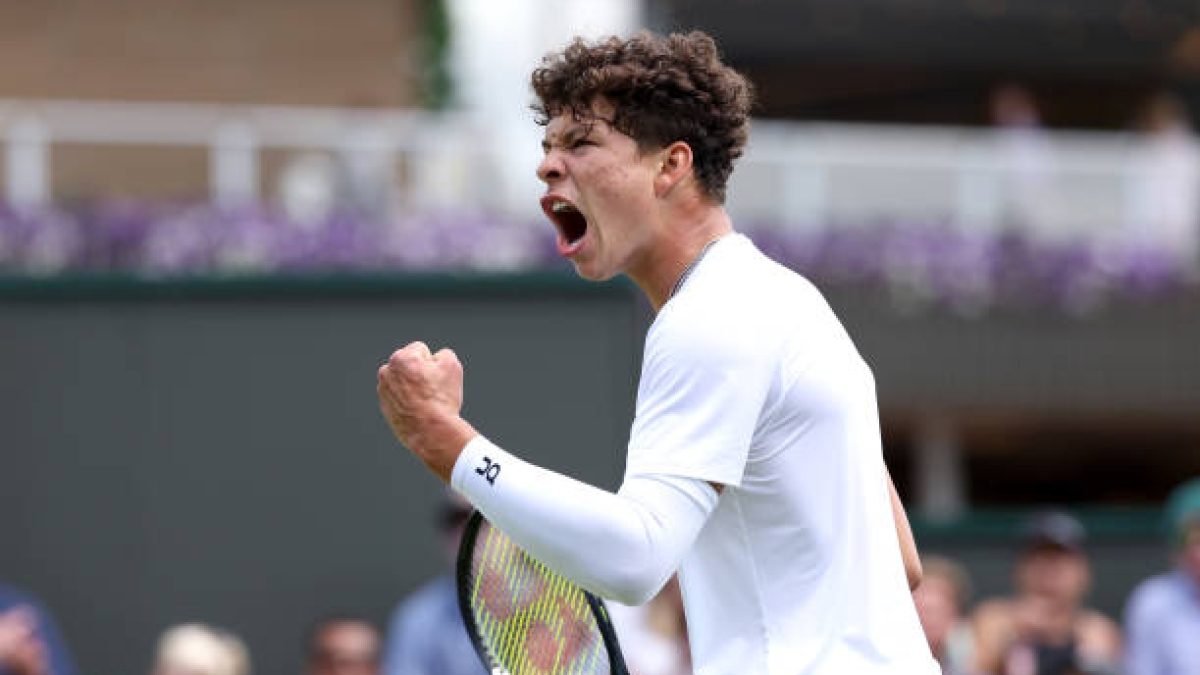 Ben Shelton habla de Sinner en Wimbledon 2024. Foto: gettyimages