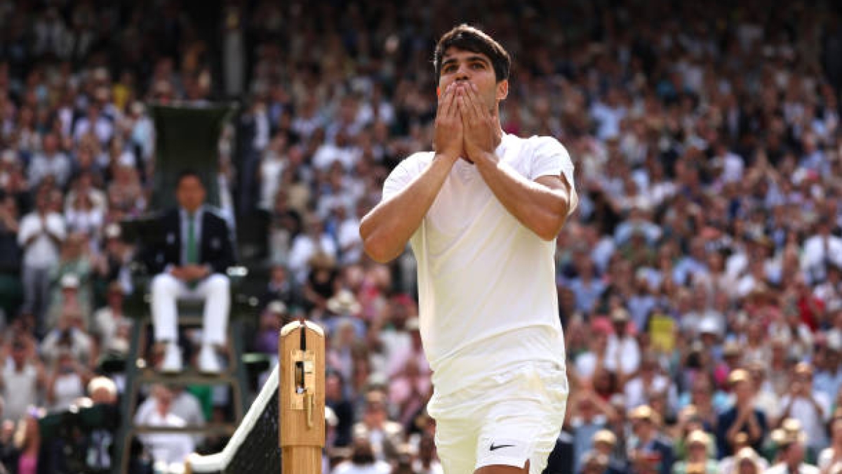 Carlos Alcaraz valora su actuación en Wimbledon 2024. Foto: gettyimages