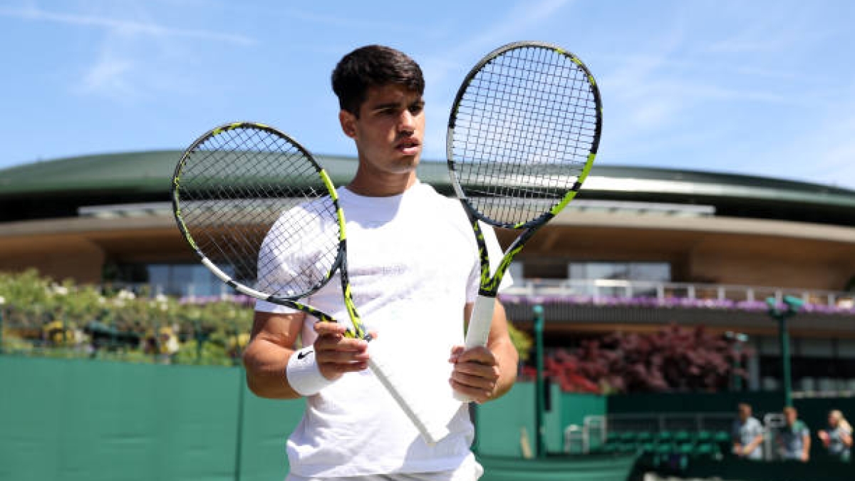 Carlos Alcaraz, favoritos en Wimbledon 2024. Foto: gettyimages