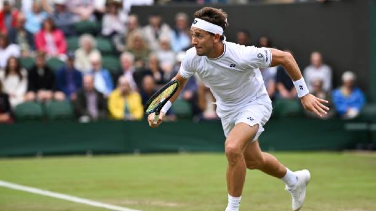 Casper Ruud, derrotado en Wimbledon 2024. Foto: gettyimages